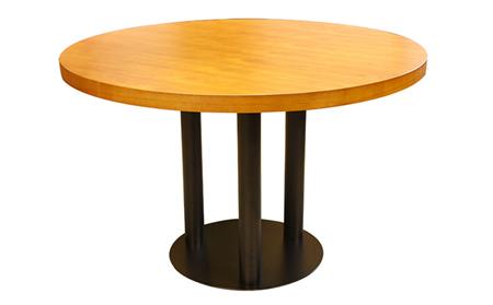 食堂实木圆桌